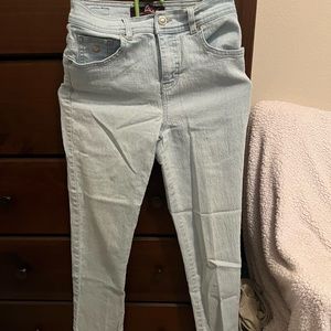 Light colored blue jeans